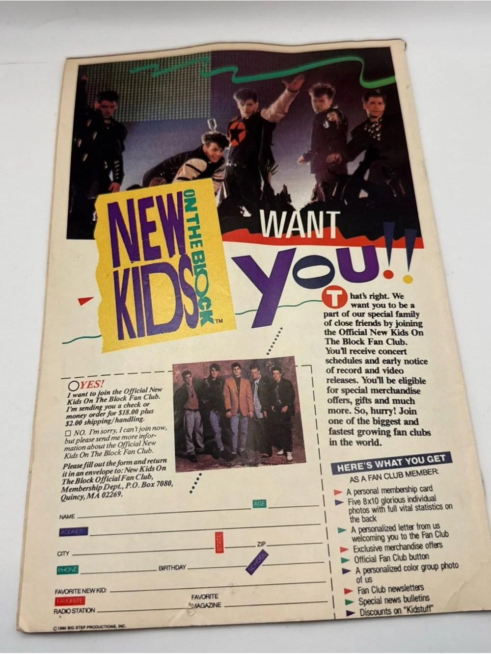 New Kids on the Block (NKOTB) Book and Comic Book Collectible Set of 8 Ephemera